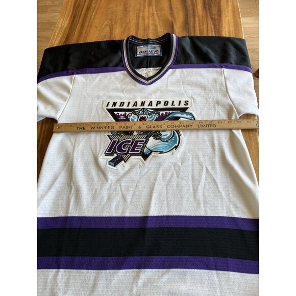 Vintage Indianapolis Ice Bauer Hockey Jersey  Size Small - Picture 7 of 15